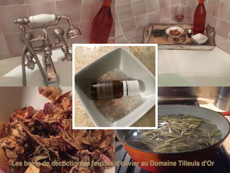 Olive decoction bath